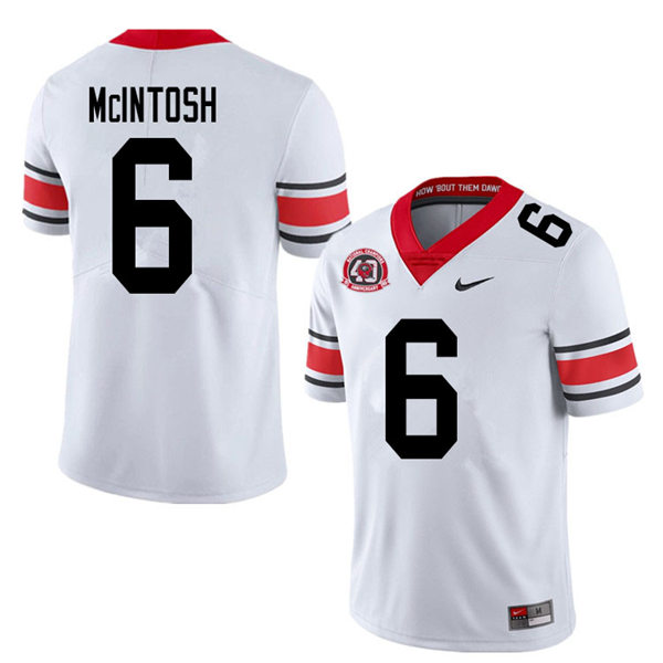 Mens Georgia Bulldogs #6 Kenny McIntosh Nike 40th anniversary white alternate football jersey