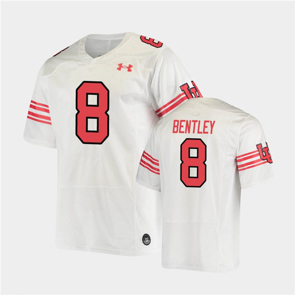 Mens Utah Utes #8 Jake Bentley Under Armour 2021 White Retro Throwback Football Jersey