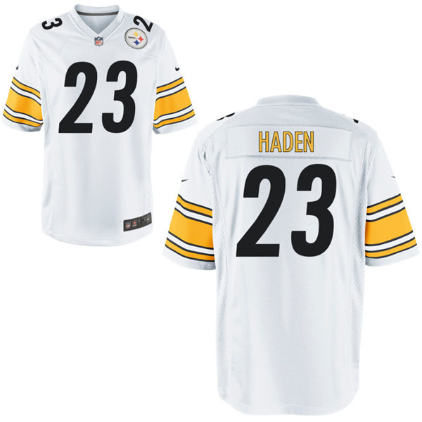 Youth Pittsburgh Steelers #23 Joe Haden Nike White Limited Jersey