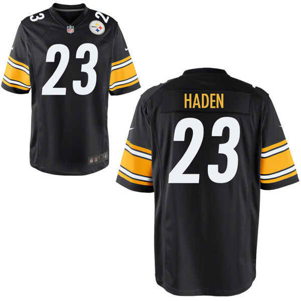 Youth Pittsburgh Steelers #23 Joe Haden Nike Black Limited Jersey