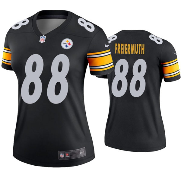 Womens Pittsburgh Steelers #88 Pat Freiermuth Nike Black Limited Jersey