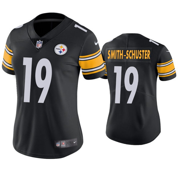 Womens Pittsburgh Steelers #19 JuJu Smith-Schuster Nike Black Limited Jersey