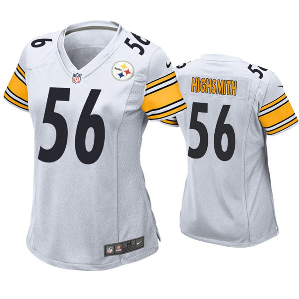 Womens Pittsburgh Steelers #56 Alex Highsmith Nike White Limited Jersey