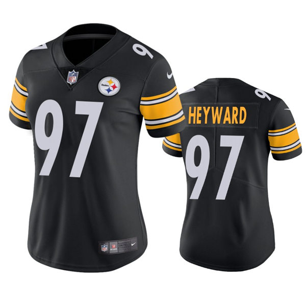 Womens Pittsburgh Steelers #97 Cameron Heyward Nike Black Limited Jersey