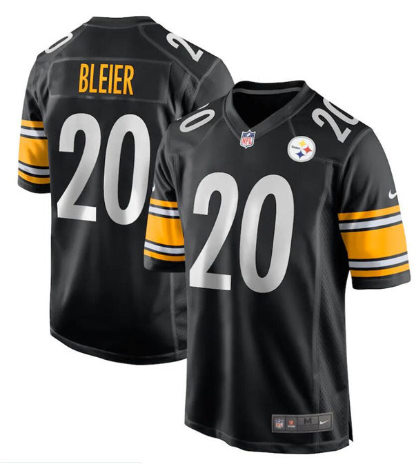 Mens Pittsburgh Steelers Retired Player #20 Rocky Bleie Nike Black Vapor Limited Jersey