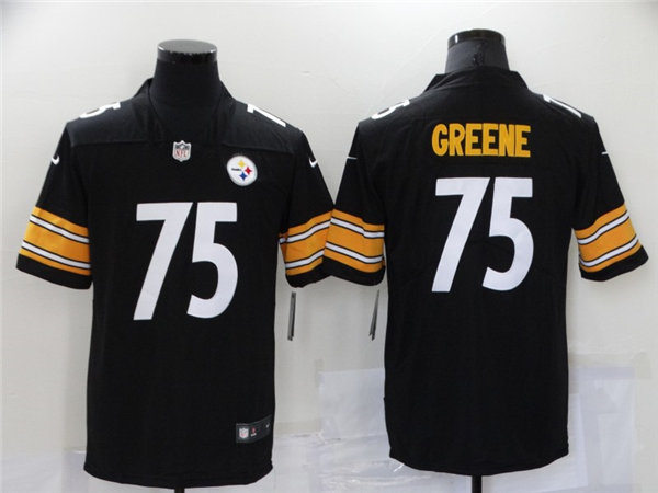 Men's Pittsburgh Steelers Retired Player #75 Joe Green Nike Black Vapor Limited Jersey