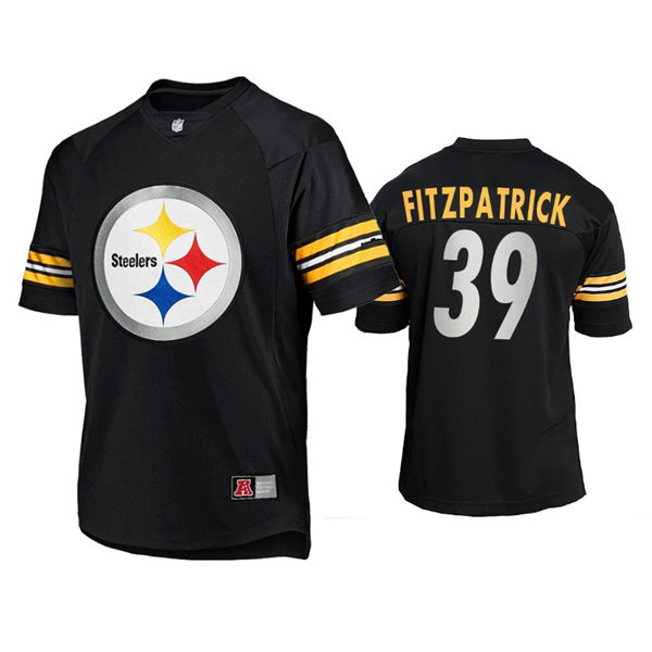 Mens Pittsburgh Steelers #39 Minkah Fitzpatrick Nike 2021 Black Team Logo Icon Jersey