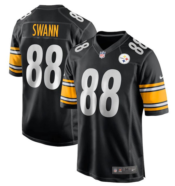 Mens Pittsburgh Steelers Retired Player #88 Lynn Swann Nike Black Vapor Limited Jersey