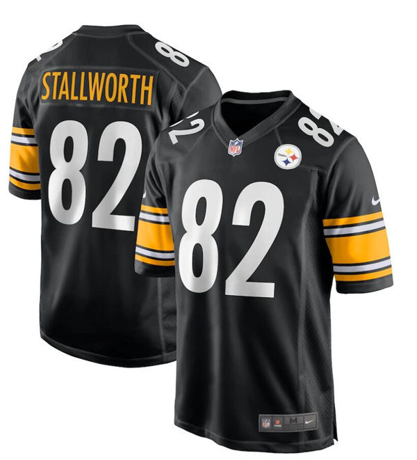 Mens Pittsburgh Steelers Retired Player #82 John Stallworth Nike Black Vapor Limited Jersey