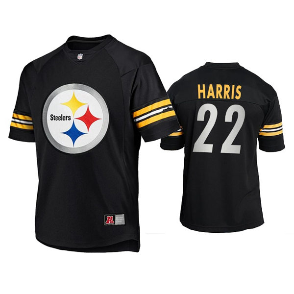 Mens Pittsburgh Steelers #22 Najee Harris Nike 2021 Black Team Logo Icon Jersey