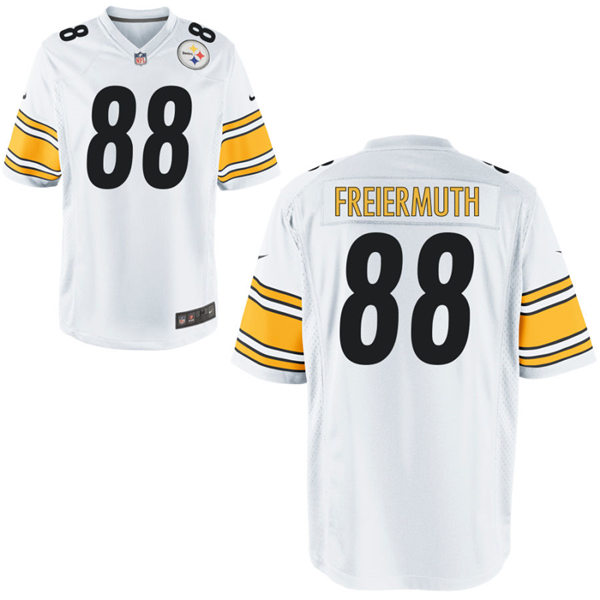 Youth Pittsburgh Steelers #88 Pat Freiermuth Nike White Limited Jersey