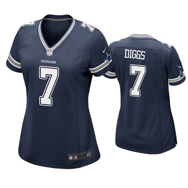 Womens Dallas Cowboys #7 Trevon Diggs Nike Navy Team Color Limited Jersey