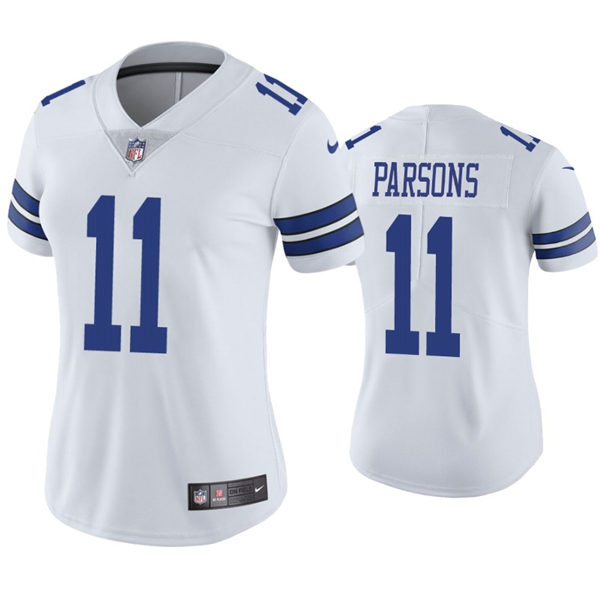 Womens Dallas Cowboys #11 Micah Parsons Nike White Limited Jersey