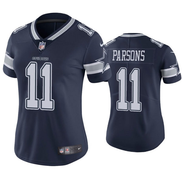 Womens Dallas Cowboys #11 Micah Parsons Nike Navy Team Color Limited Jersey