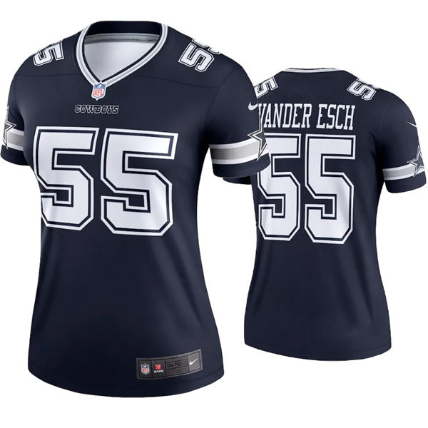 Womens Dallas Cowboys #55 Leighton Vander Esch Nike Navy Team Color Limited Jersey