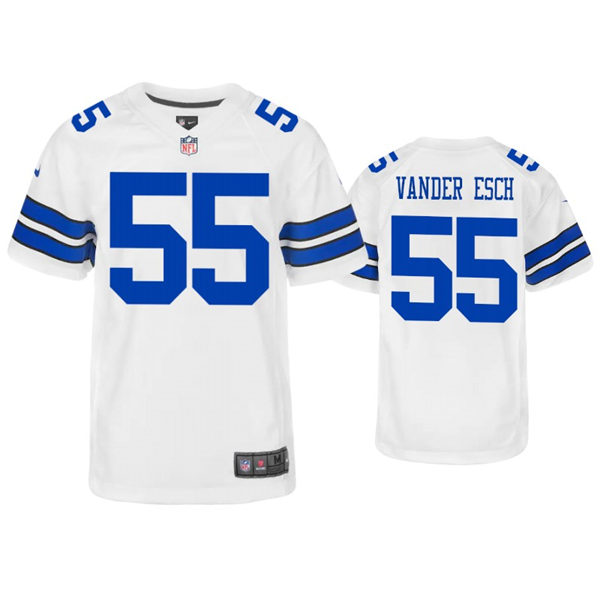 Youth Dallas Cowboys #55 Leighton Vander Esch Nike White Limited Jersey