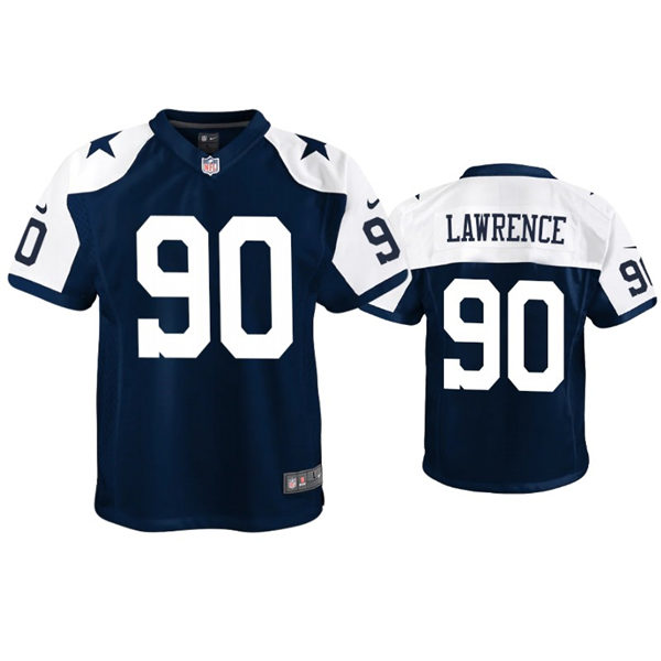 Youth Dallas Cowboys #90 DeMarcus Lawrence Nike Navy Alternate Limited Jersey