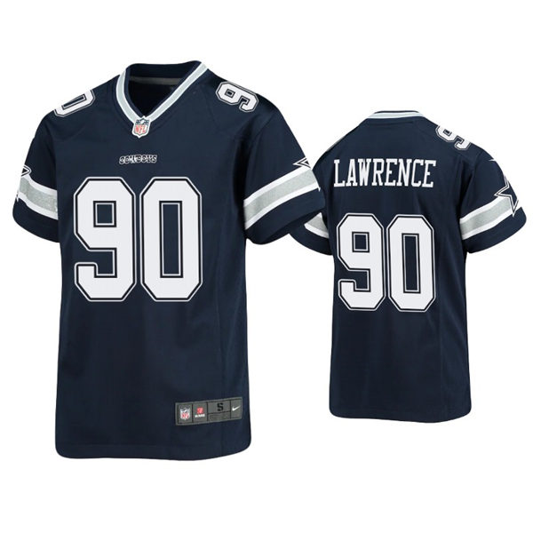 Youth Dallas Cowboys #90 DeMarcus Lawrence Nike Navy Team Color Limited Jersey