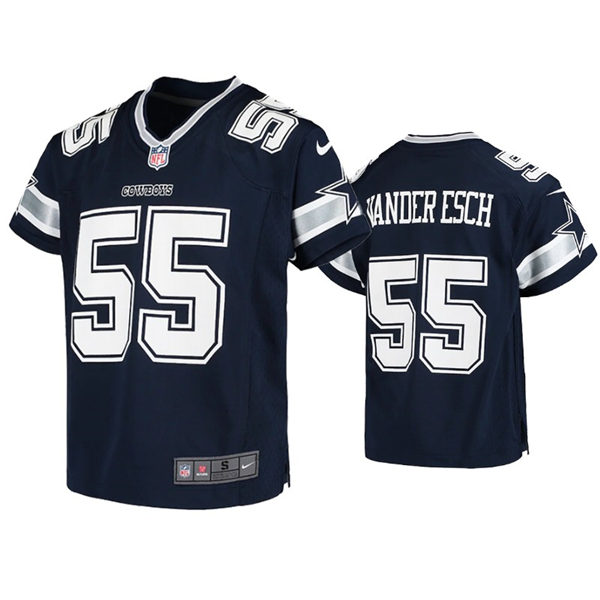 Youth Dallas Cowboys #55 Leighton Vander Esch Nike Navy Team Color Limited Jersey
