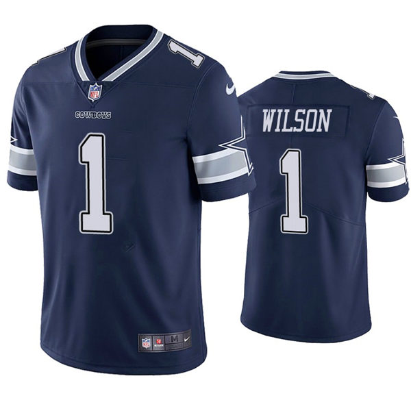 Mens Dallas Cowboys #1 Cedrick Wilson Jr. Nike Navy Team Color Untouchable Limited Jersey