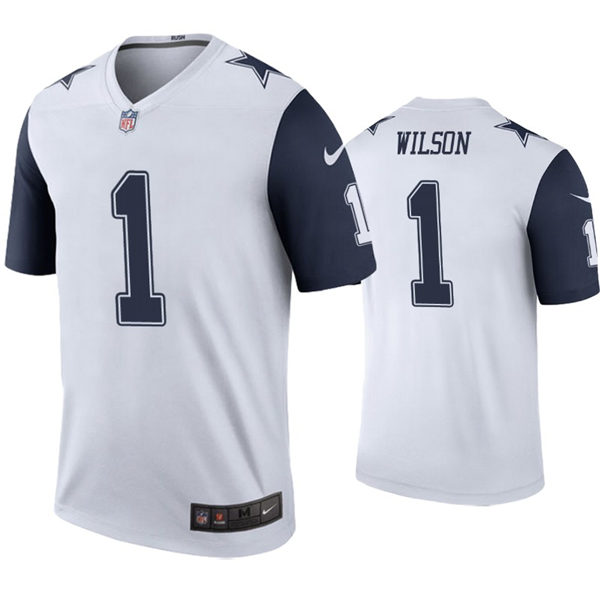 Mens Dallas Cowboys #1 Cedrick Wilson Jr. Nike White Color Rush Legend Player Jersey