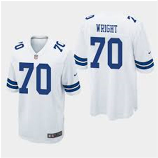 Mens Dallas Cowboys Retired Player #70 Rayfield Wright Nike White Vapor Limited Jersey