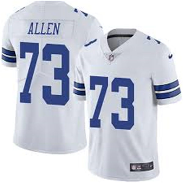 Mens Dallas Cowboys Retired Player #73 Larry Allen Nike White Vapor Limited Jersey