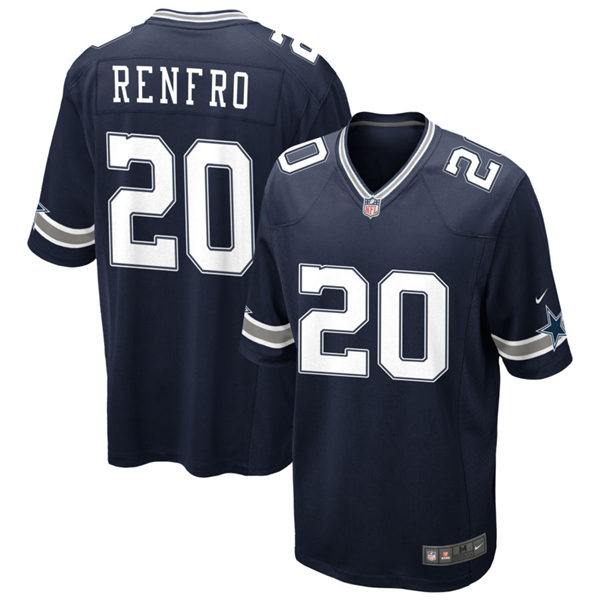 Mens Dallas Cowboys Retired Player #20 Mel Renfro Nike Navy Team Color Untouchable Limited Jersey