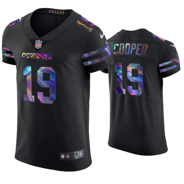Mens Dallas Cowboys #19 Amari Cooper Nike Black Holographic Edition Jersey