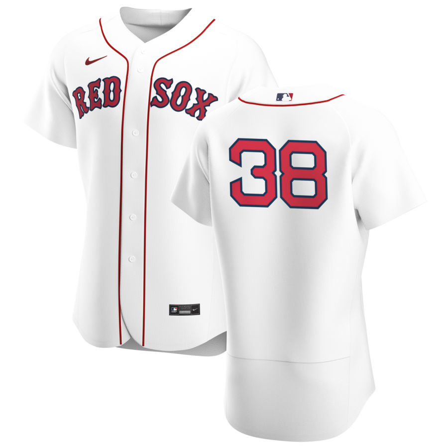 Mens Boston Red Sox Retired Playe #38 Curt Schilling Nike White Home FlexBase Jersey