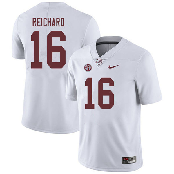 Mens Alabama Crimson Tide #16 Will Reichard Nike White College Football Game Jersey