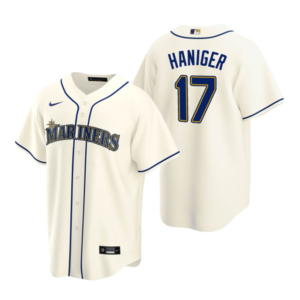 Men's Seattle Mariners #17 Mitch Haniger Nike Cream Alternate Cool Base Jersey