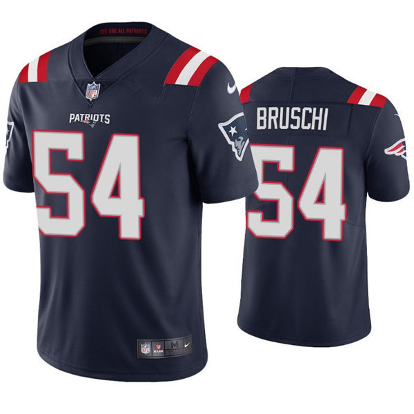 Mens New England Patriots Retired Player #54 Tedy Bruschi Nike Navy Vapor Untouchable Limited Jersey 