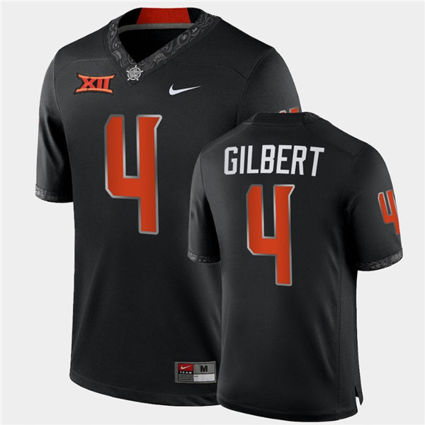 Mens Oklahoma State Cowboys #4 Justin Gilbert Nike Black College Football Jersey
