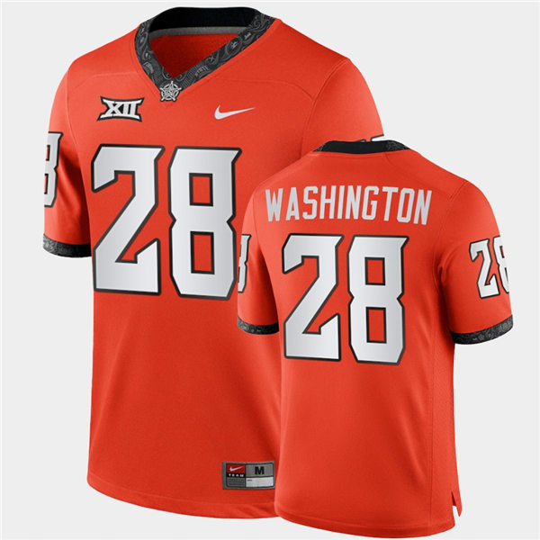 Mens Oklahoma State Cowboys #28 James Washington Nike Orange College Football Jersey