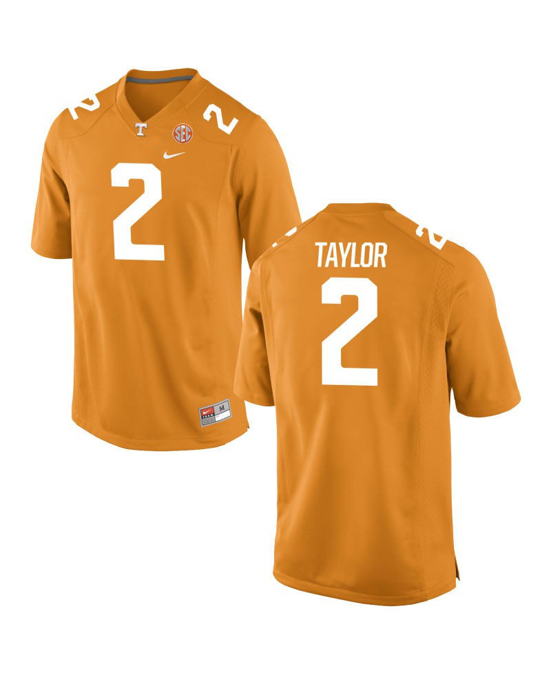 Men's Tennessee Volunteers #2 Alontae Taylor Nike 2021 Orange College Football Game Jersey