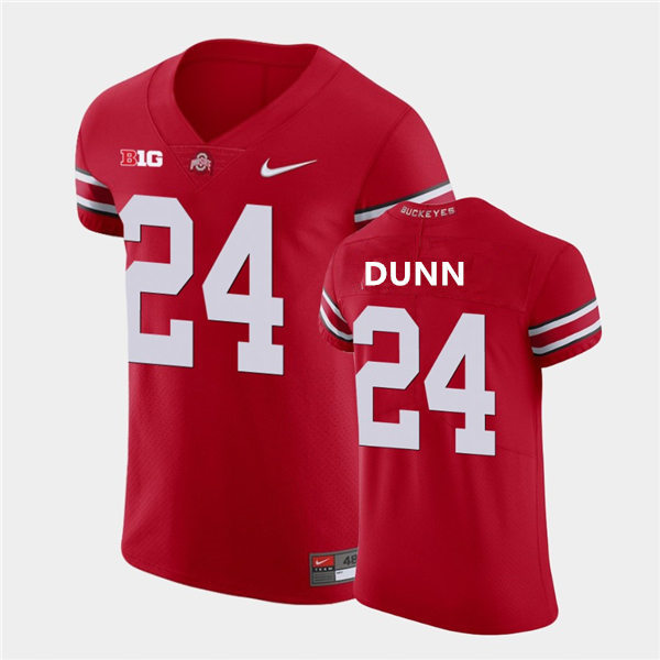 Mens Ohio State Buckeyes #24 Jantzen Dunn Nike Scarlet College Football Game Jersey