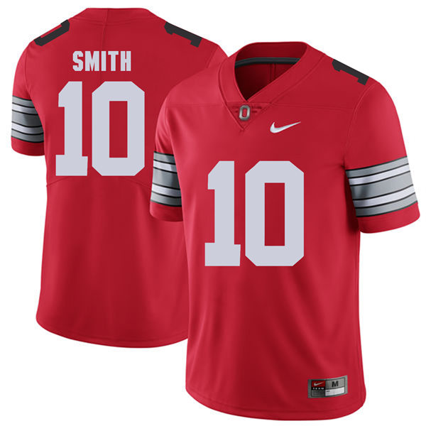 Men Ohio State Buckeyes #10 Troy Smith Nike Scarlet Retro Football Jersey