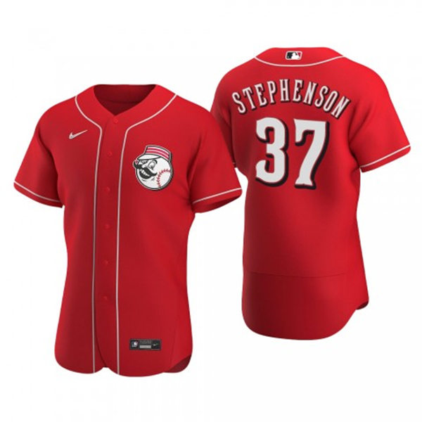Men's Cincinnati Reds #37 Tyler Stephenson Nike Scarlet Alternate Logo FlexBase Jersey