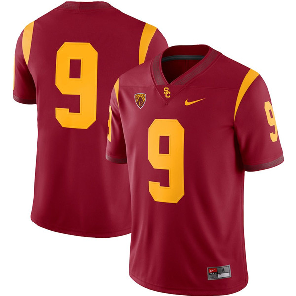 Mens USC Trojans #9 Raesjon Davis  Nike Cardinal Without Name College Football Game Jersey