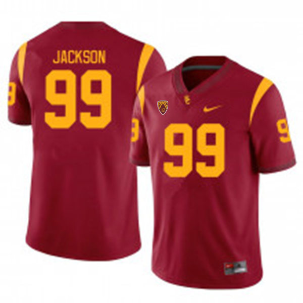 Mens USC Trojans #99 Drake Jackson Nike Cardinal Limited Football Performance Jersey