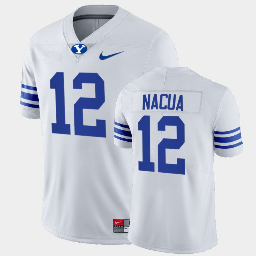 Men BYU Cougars #12 Puka Nacua Nike White College Football Game Jersey Men BYU Cougars #12 Puka Nacua Nike White College Football Game Jersey