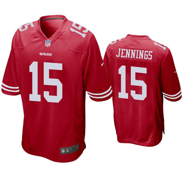 Youth San Francisco 49ers #15 Jauan Jennings Nike Scarlet Vapor Limited Jersey