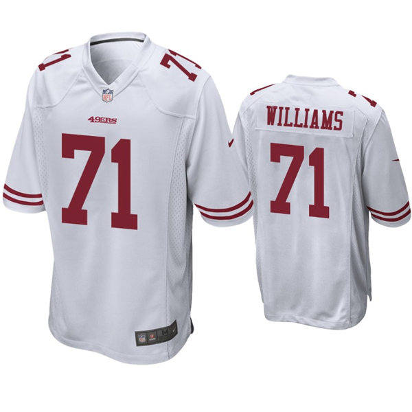 Youth San Francisco 49ers #71 Trent WilliamsNike White Vapor Limited Jersey