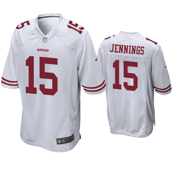 Youth San Francisco 49ers #15 Jauan Jennings Nike White Vapor Limited Jersey