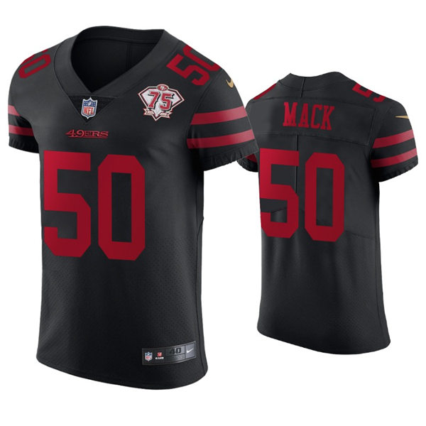 Mens San Francisco 49ers #50 Alex Mack Nike Black Alternate Vapor Limited Player Jersey