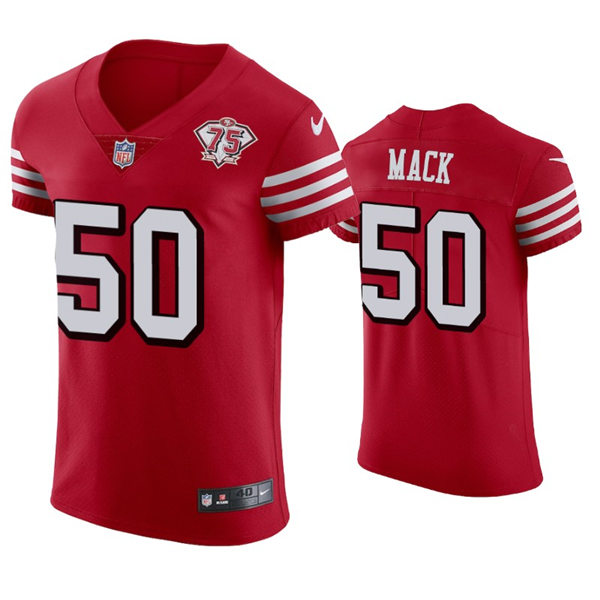 Mens San Francisco 49ers #50 Alex Mack Nike Scarlet Vapor Limited Player Jersey