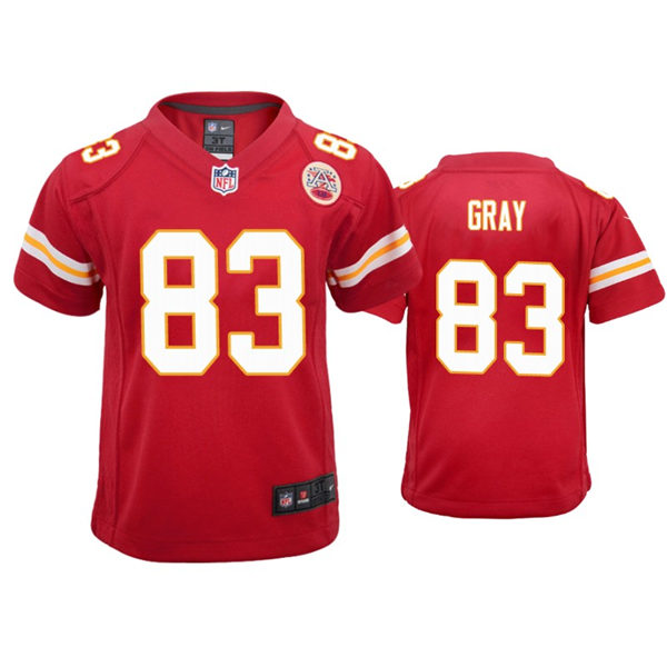 Youth Kansas City Chiefs #83 Noah Gray Nike Red Limited Jersey