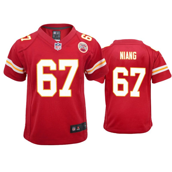 Youth Kansas City Chiefs #67 Lucas Niang Nike Red Limited Jersey
