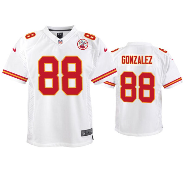 Youth Kansas City Chiefs Retired Player #88 Tony Gonzalez Nike White Limited Jersey